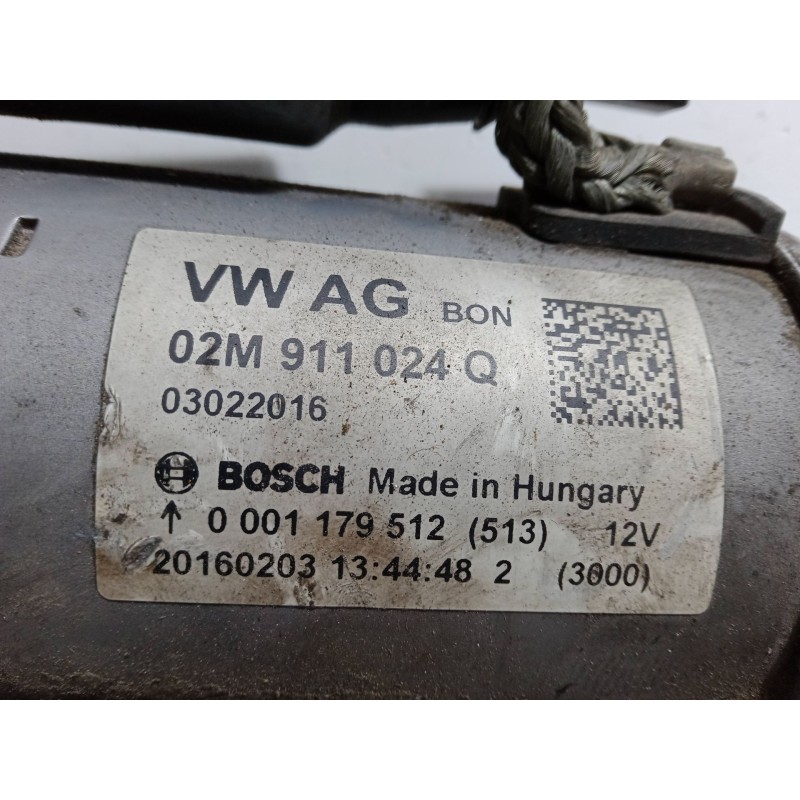 Recambio de motor arranque para volkswagen polo v (6r1, 6c1) 1.2 tsi 16v referencia OEM IAM 2M911024Q.0001179512  