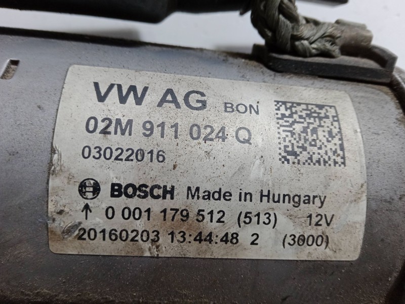 Recambio de motor arranque para volkswagen polo v (6r1, 6c1) 1.2 tsi 16v referencia OEM IAM 2M911024Q.0001179512  