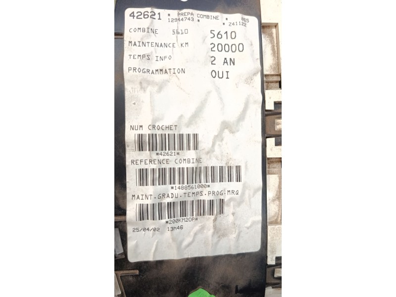 Recambio de cuadro instrumentos para peugeot expert (224_) 2.0 hdi 16v referencia OEM IAM 1488561000  