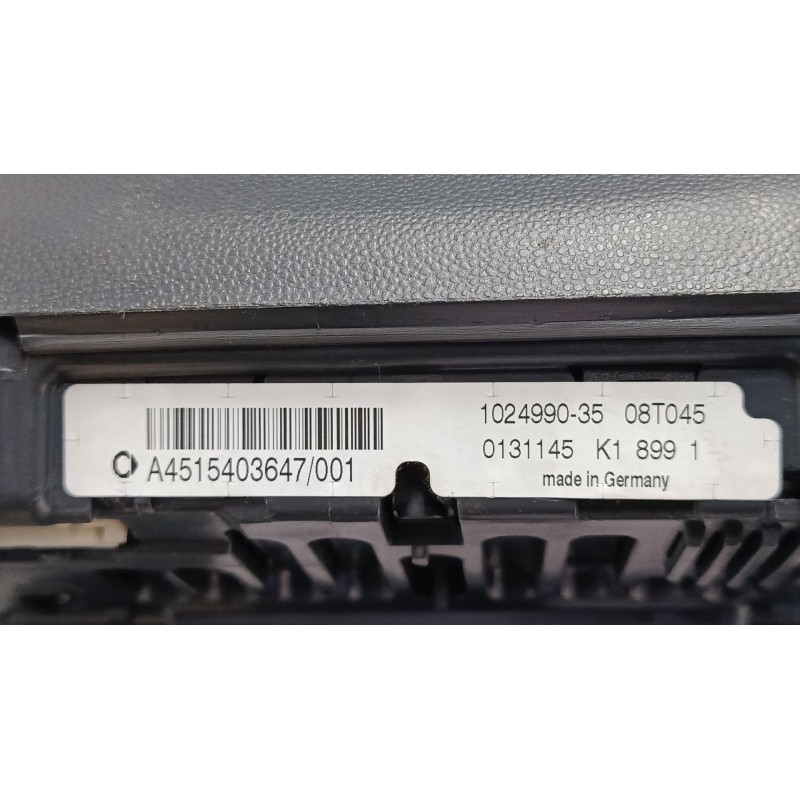 Recambio de cuadro instrumentos para smart fortwo coupé (451) 1.0 (451.331, 451.380) referencia OEM IAM A4515403647  