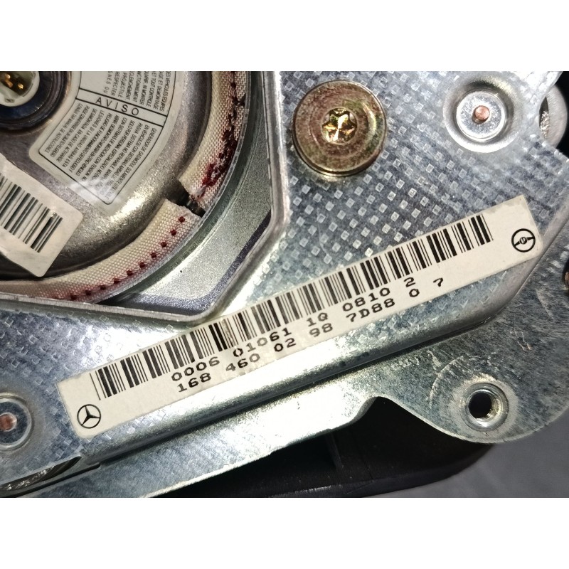 Recambio de airbag volante para mercedes-benz clase a (w168) a 190 (168.032, 168.132) referencia OEM IAM 1684600298  
