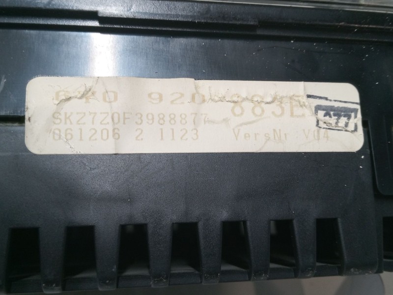 Recambio de cuadro instrumentos para skoda fabia i sedán (6y3) 1.4 tdi referencia OEM IAM 6Y0920883E  