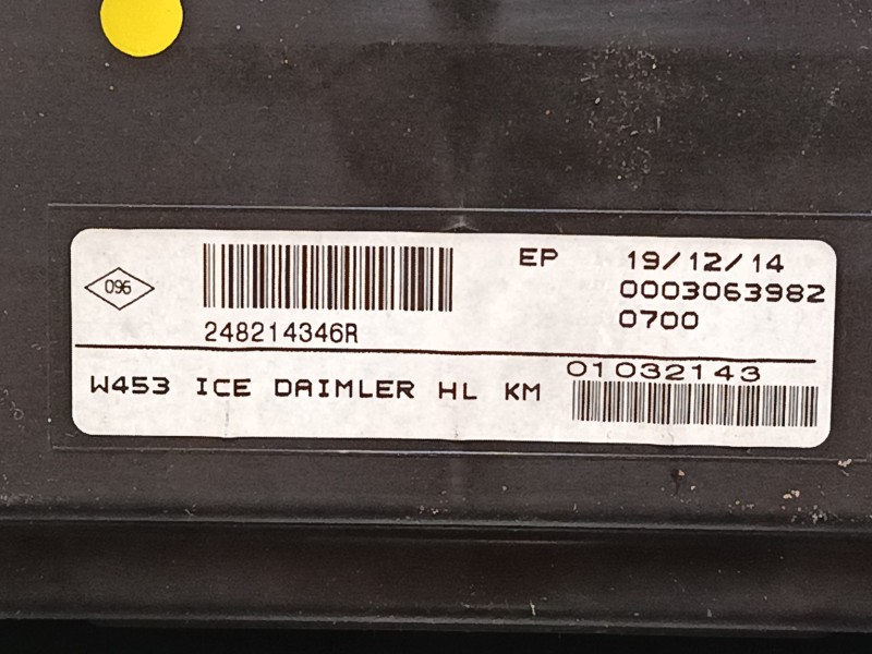 Recambio de cuadro instrumentos para smart fortwo coupé (453) 0.9 (453.344, 453.353) referencia OEM IAM 248214346R  