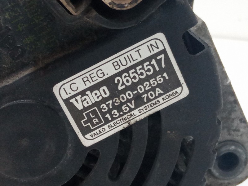 Recambio de alternador para kia picanto i (sa) 1.1 referencia OEM IAM 3730002551  