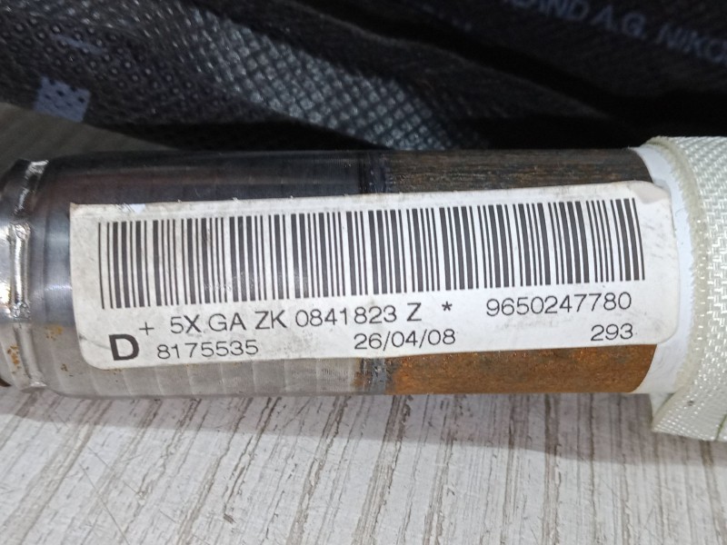 Recambio de airbag cortina delantero derecho para peugeot 207/207+ (wa_, wc_) 1.4 16v referencia OEM IAM 9650247780  