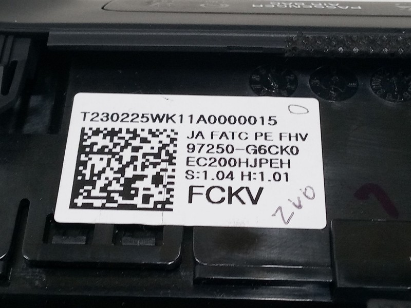 Recambio de mando climatizador para kia picanto iii (ja) 1.0 referencia OEM IAM 97250G6CK0  