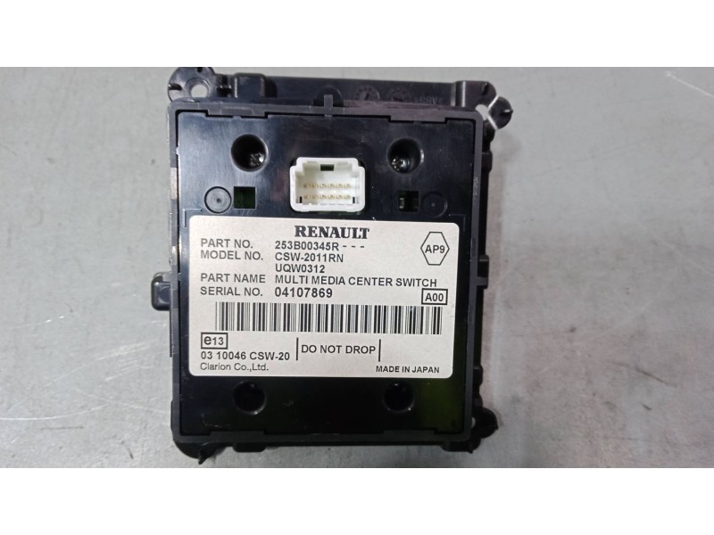 Recambio de mando navegador para renault laguna iii grandtour (kt0/1) 1.5 dci (kt0a, kt0r, kt02) referencia OEM IAM 253B00345R  