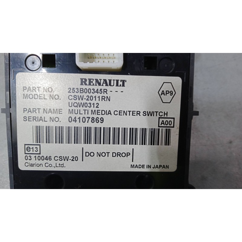 Recambio de mando navegador para renault laguna iii grandtour (kt0/1) 1.5 dci (kt0a, kt0r, kt02) referencia OEM IAM 253B00345R  