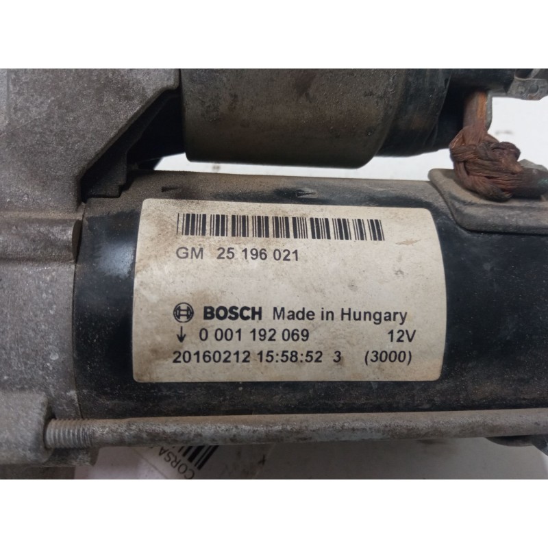 Recambio de motor arranque para opel corsa e (x15) 1.4 (08, 68) referencia OEM IAM 25196021  