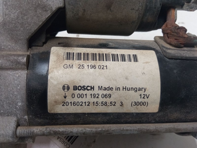 Recambio de motor arranque para opel corsa e (x15) 1.4 (08, 68) referencia OEM IAM 25196021  