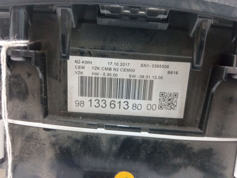 Recambio de cuadro instrumentos para citroën c3 iii (sx) 1.6 bluehdi 75 referencia OEM IAM 9813361380  