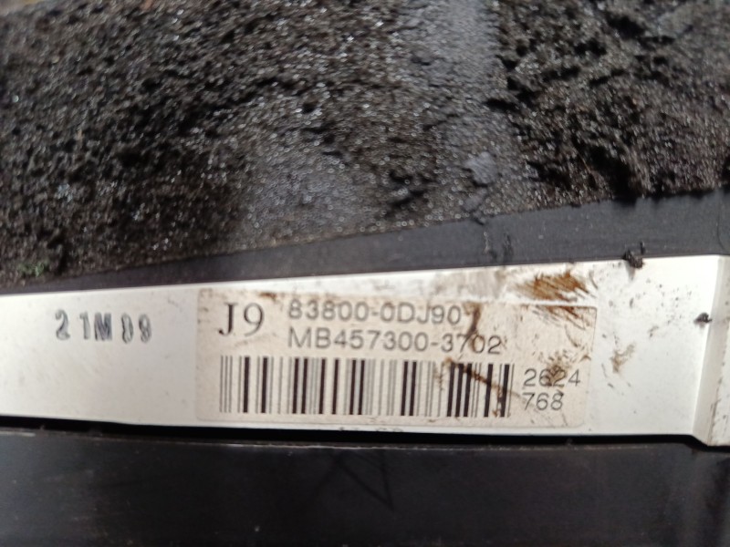 Recambio de cuadro instrumentos para toyota yaris (_p9_) 1.4 d-4d (nlp90_) referencia OEM IAM 838000DJ90  