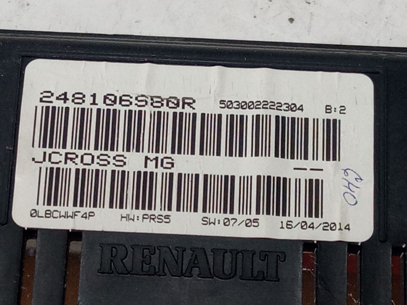 Recambio de cuadro instrumentos para renault grand scénic iii (jz0/1_) 1.5 dci referencia OEM IAM 24810658R  