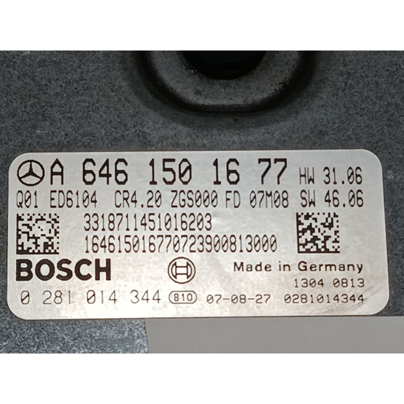 Recambio de centralita motor uce para mercedes-benz sprinter 5-t furgoneta (b906) 515 cdi (906.653, 906.655, 906.657) referencia
