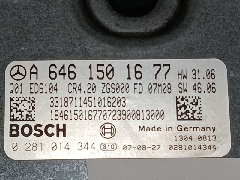 Recambio de centralita motor uce para mercedes-benz sprinter 5-t furgoneta (b906) 515 cdi (906.653, 906.655, 906.657) referencia