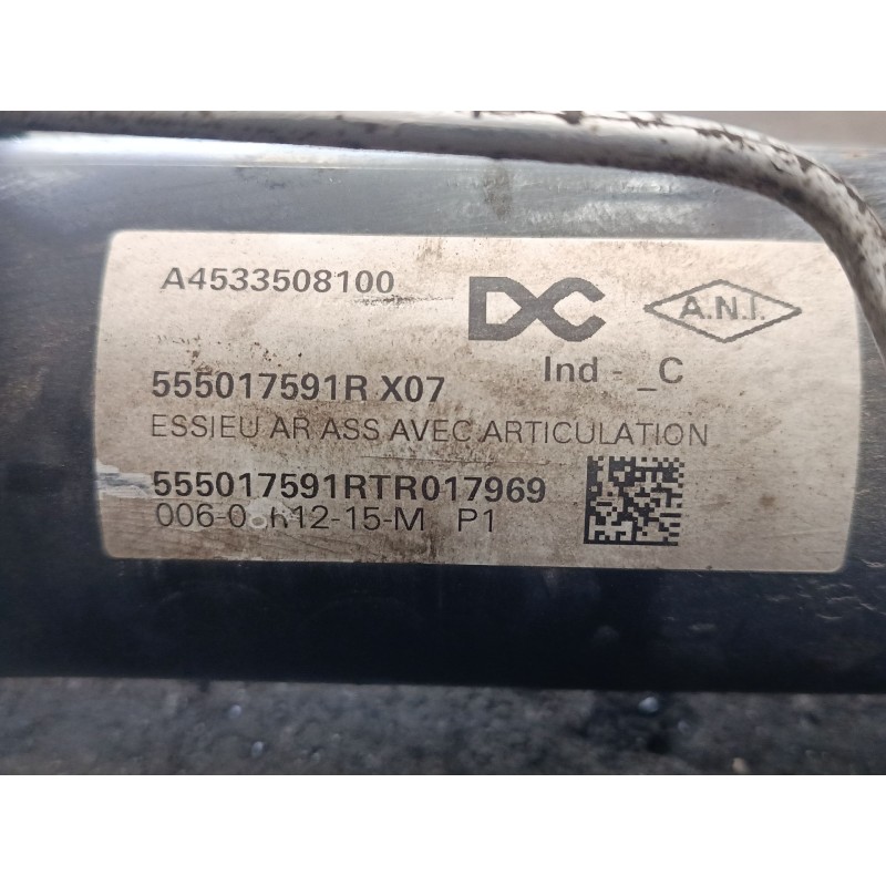 Recambio de puente trasero para smart fortwo coupé (453) 0.9 (453.344, 453.353) referencia OEM IAM A4533508100  