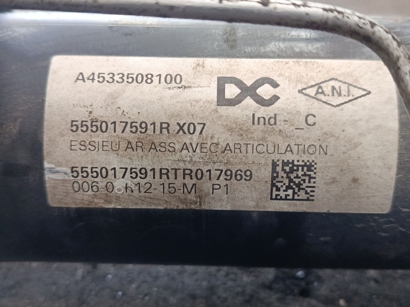 Recambio de puente trasero para smart fortwo coupé (453) 0.9 (453.344, 453.353) referencia OEM IAM A4533508100  