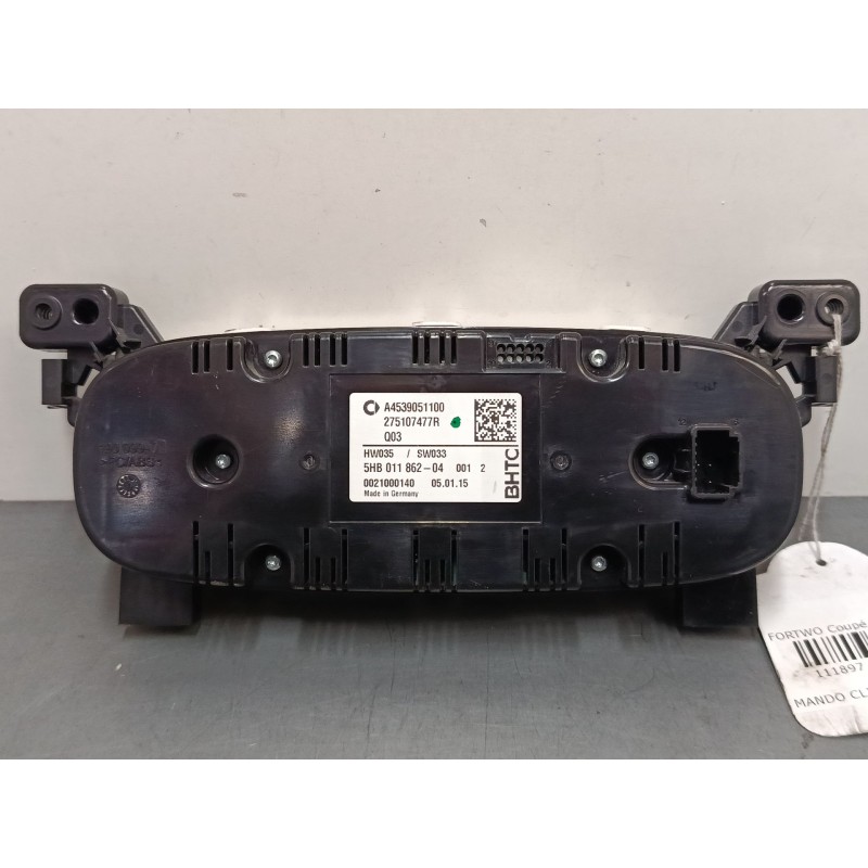 Recambio de mando climatizador para smart fortwo coupé (453) 0.9 (453.344, 453.353) referencia OEM IAM A4539051100 275107477R 