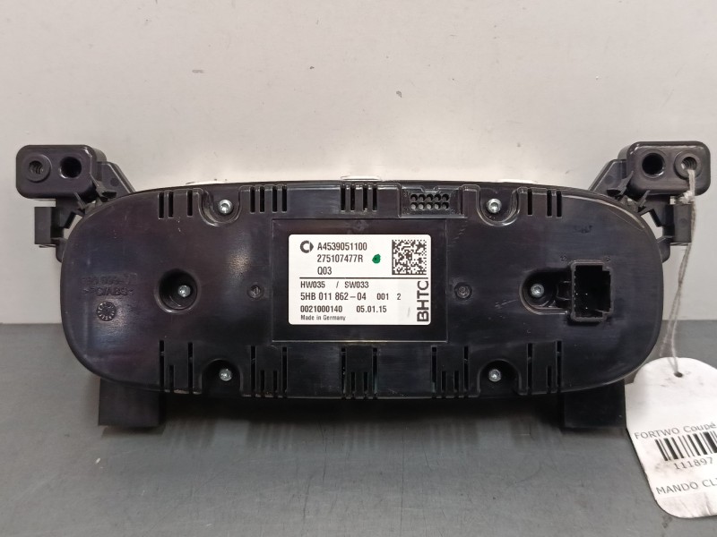 Recambio de mando climatizador para smart fortwo coupé (453) 0.9 (453.344, 453.353) referencia OEM IAM A4539051100 275107477R 