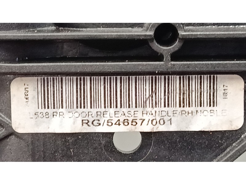 Recambio de maneta interior puerta trasera derecha para land rover range rover evoque (l538) 2.0 d referencia OEM IAM BJ3222600A