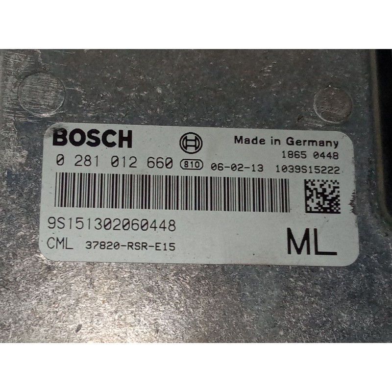 Recambio de centralita motor uce para honda civic viii hatchback (fn, fk) 2.2 ctdi (fk3) referencia OEM IAM 0281012660  