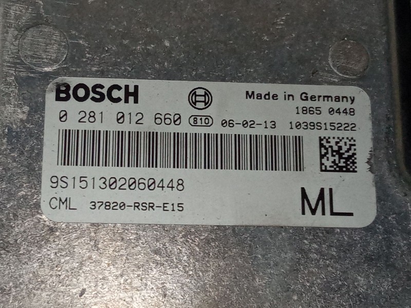 Recambio de centralita motor uce para honda civic viii hatchback (fn, fk) 2.2 ctdi (fk3) referencia OEM IAM 0281012660  