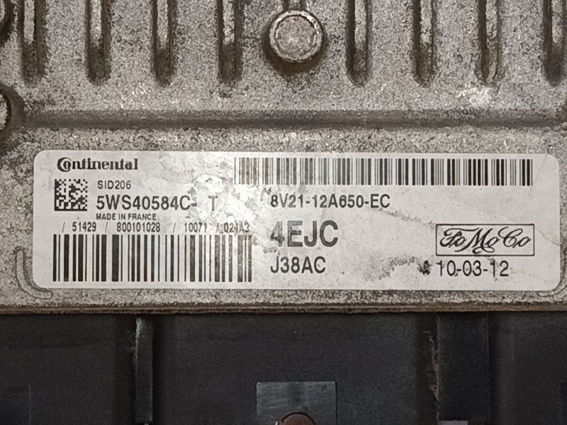 Recambio de centralita motor uce para ford fiesta vi (cb1, ccn) 1.4 tdci referencia OEM IAM 8V2112A650EC 5WS40584CT 