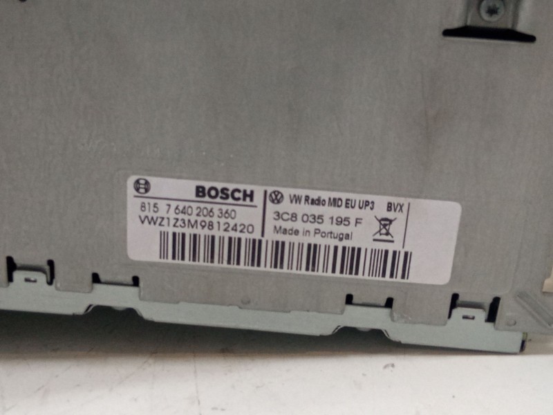 Recambio de radio para volkswagen sharan (7m8, 7m9, 7m6) 2.0 tdi referencia OEM IAM 3C8035195F  