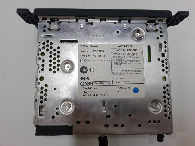 Recambio de radio cd para mini mini (r50, r53) cooper referencia OEM IAM 65126941509  