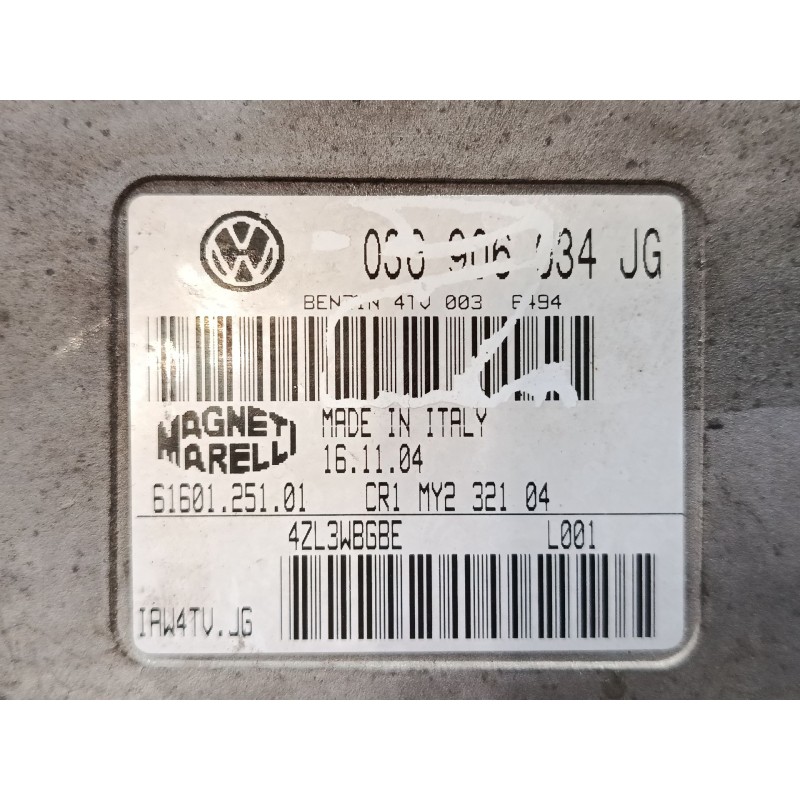 Recambio de centralita motor uce para seat cordoba (6l2) 1.4 16v referencia OEM IAM 036906034JG 6160125101 