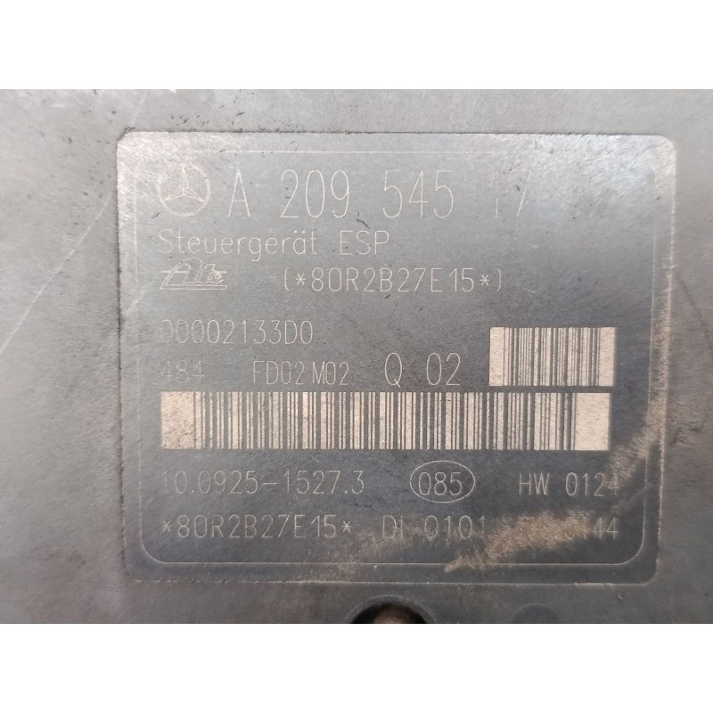 Recambio de abs para mercedes-benz clase c (w203) c 220 cdi (203.006) referencia OEM IAM A0034319412Q04 10020402514 A2095451732