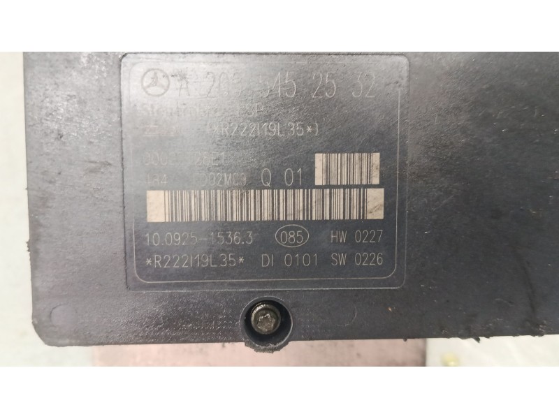 Recambio de abs para mercedes-benz clase c (w203) c 200 kompressor (203.042) referencia OEM IAM A2034310812Q01 10020403954 