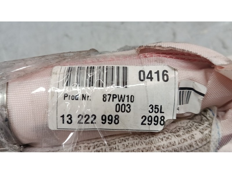 Recambio de airbag cortina delantero izquierdo para opel insignia a (g09) 2.0 cdti (68) referencia OEM IAM 13222998  