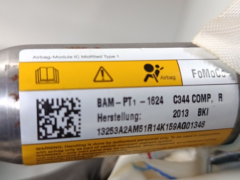 Recambio de airbag lateral delantero derecho para ford c-max ii (dxa/cb7, dxa/ceu) 1.6 ti referencia OEM IAM AM51R14K159AG  