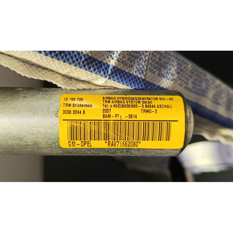 Recambio de airbag lateral delantero derecho para opel corsa d (s07) 1.4 (l08, l68) referencia OEM IAM 30363248B  