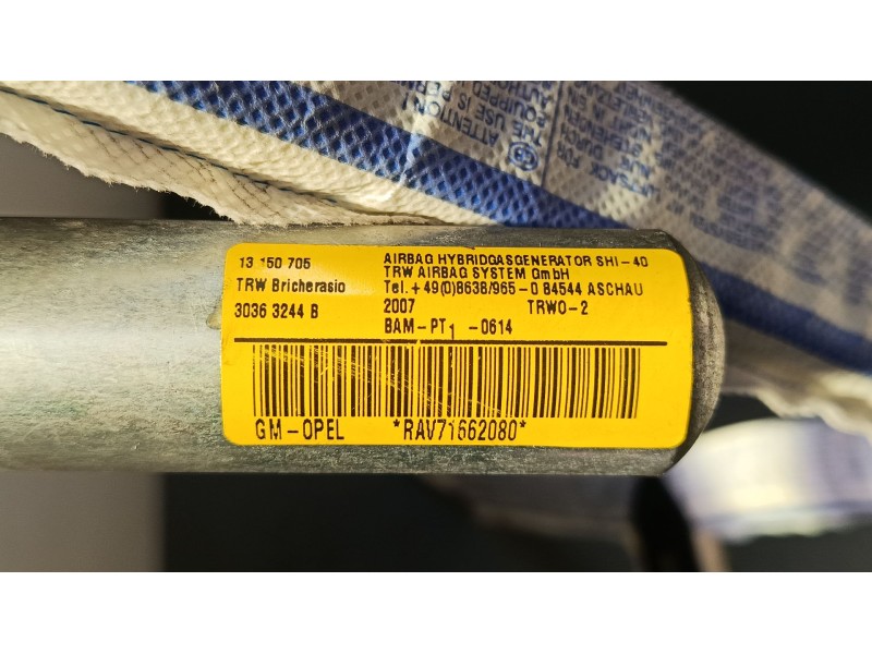 Recambio de airbag lateral delantero derecho para opel corsa d (s07) 1.4 (l08, l68) referencia OEM IAM 30363248B  