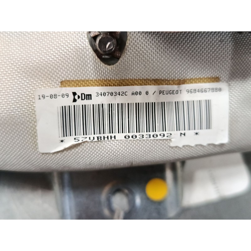 Recambio de airbag lateral delantero izquierdo para peugeot 3008 i monospace (0u_) 1.6 hdi referencia OEM IAM 9684667880 3407034