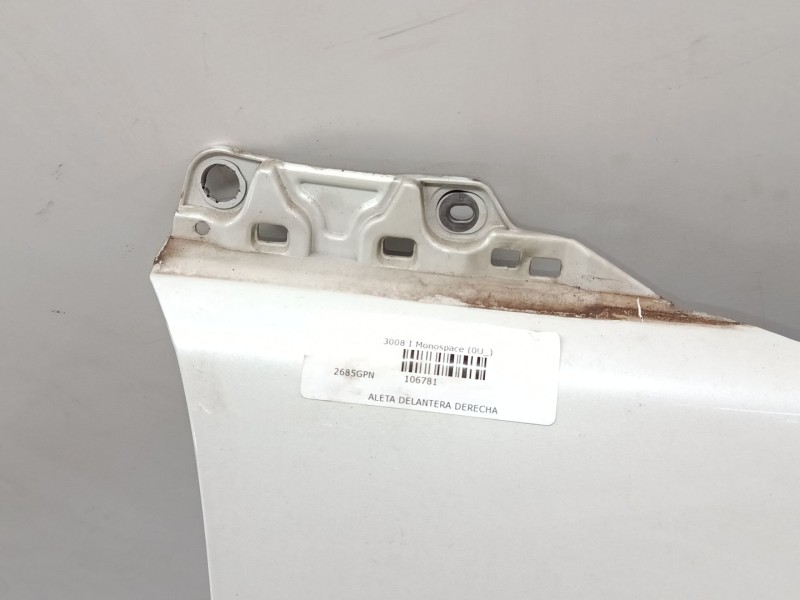 Recambio de aleta delantera derecha para peugeot 3008 i monospace (0u_) 1.6 hdi referencia OEM IAM   