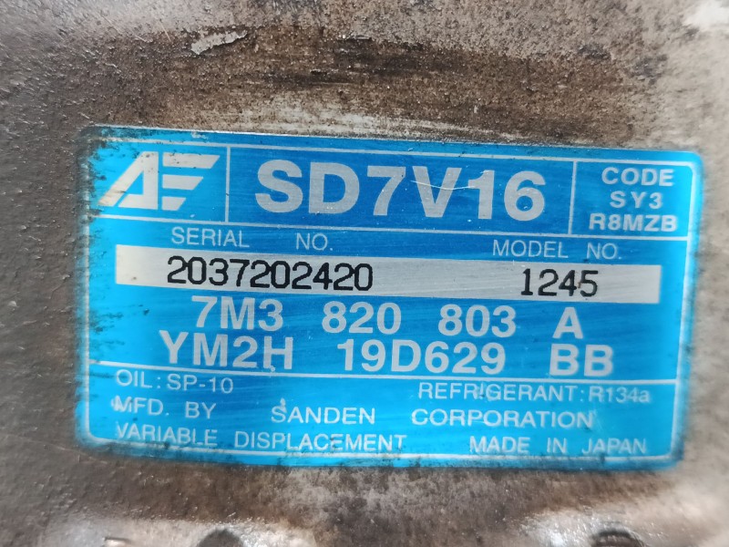 Recambio de compresor a/a para volkswagen new beetle (9c1, 1c1) 1.4 referencia OEM IAM 7M3820803A SD7V16 