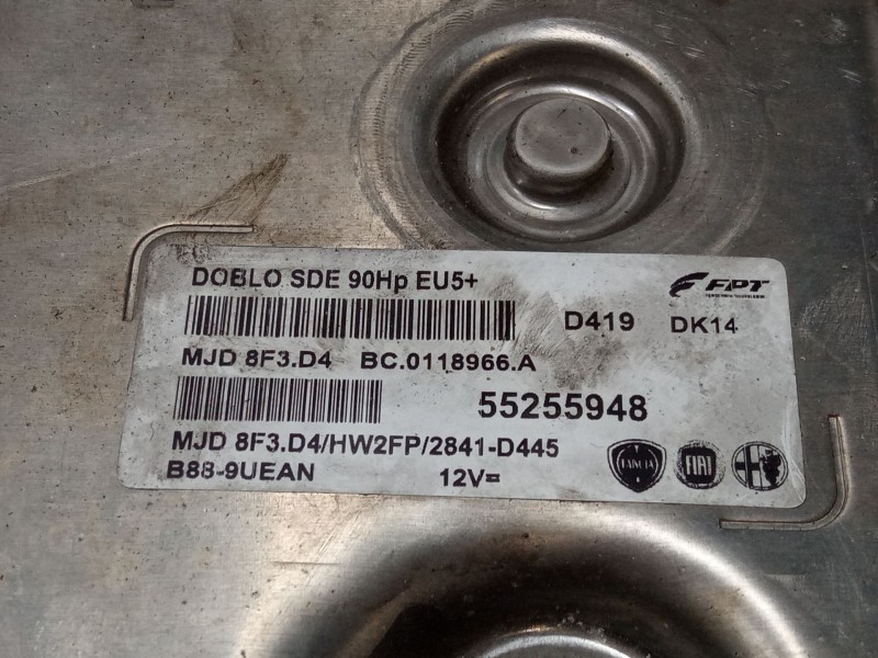 Recambio de centralita motor uce para fiat doblo caja/chasis (263_) 1.3 d multijet referencia OEM IAM 55255948  
