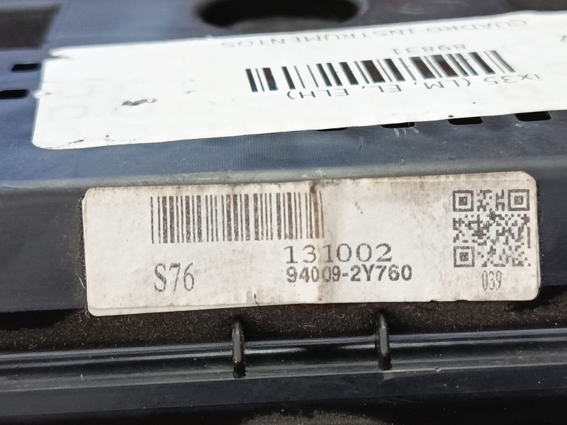 Recambio de cuadro instrumentos para hyundai ix35 (lm, el, elh) 1.7 crdi referencia OEM IAM 940092Y760  