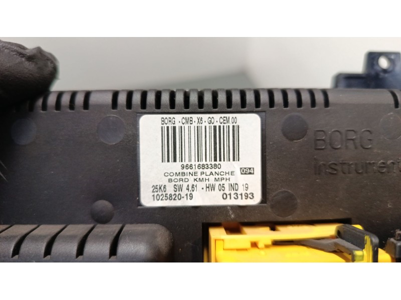 Recambio de cuadro instrumentos para citroën c6 (td_) 2.7 hdi referencia OEM IAM 9661683380  