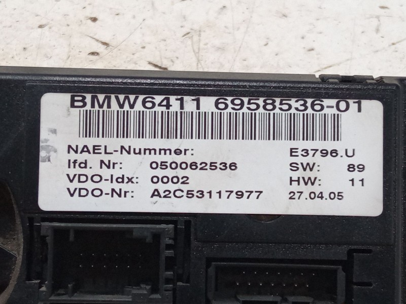 Recambio de mando climatizador para bmw 3 (e90) 320 d referencia OEM IAM A2C53117977  