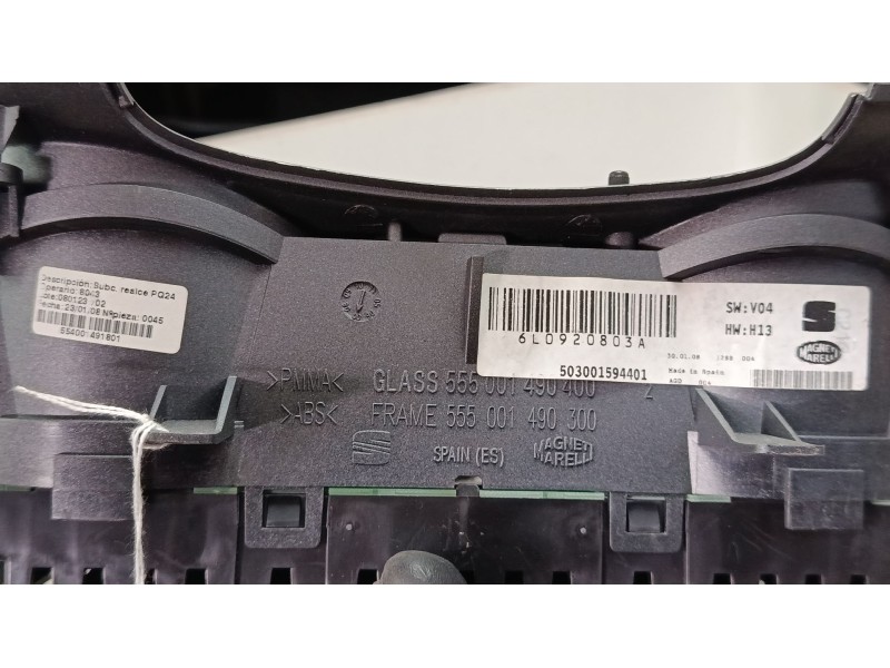 Recambio de cuadro instrumentos para seat ibiza iii (6l1) 1.4 tdi referencia OEM IAM 6L0920803A  