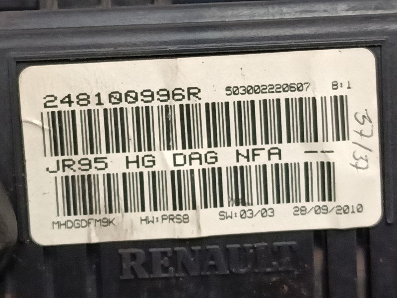 Recambio de cuadro instrumentos para renault scénic iii (jz0/1_) 1.5 dci referencia OEM IAM 248100996R  