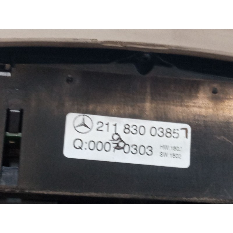 Recambio de mando climatizador para mercedes-benz clase e (w211) e 270 cdi (211.016) referencia OEM IAM 2118300385  