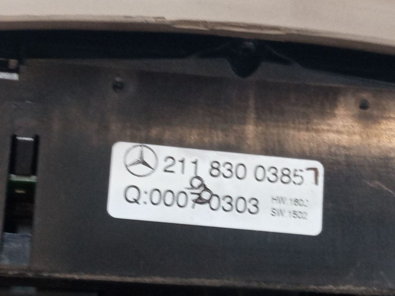 Recambio de mando climatizador para mercedes-benz clase e (w211) e 270 cdi (211.016) referencia OEM IAM 2118300385  
