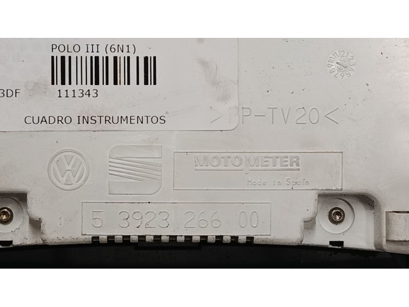 Recambio de cuadro instrumentos para volkswagen polo iii (6n1) 60 1.4 referencia OEM IAM 6N0919860T  