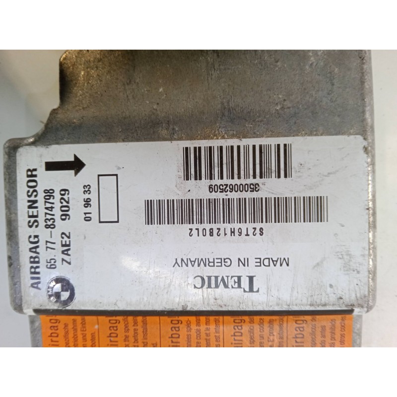 Recambio de centralita airbag para bmw z3 roadster (e36) 1.8 i referencia OEM IAM 65778374798  ZAE2 9029