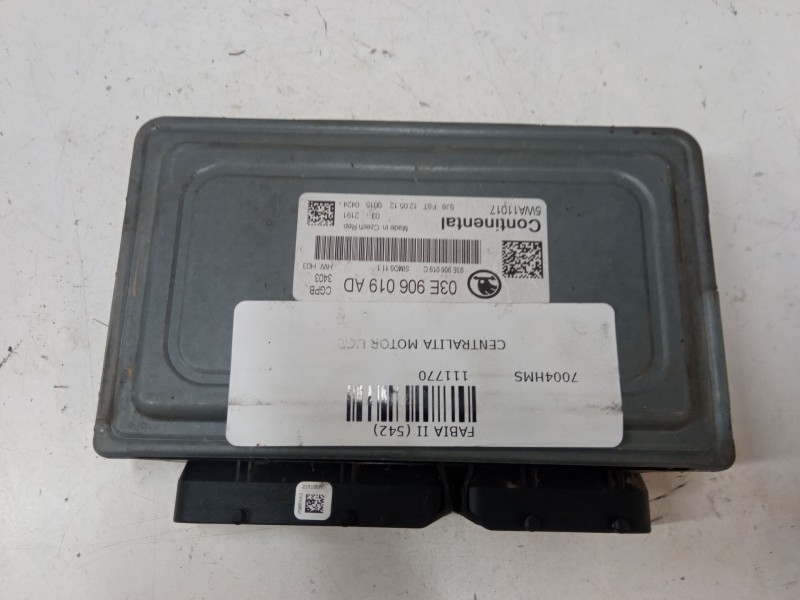 Recambio de centralita motor uce para skoda fabia ii (542) 1.2 12v referencia OEM IAM 03E906019AD  